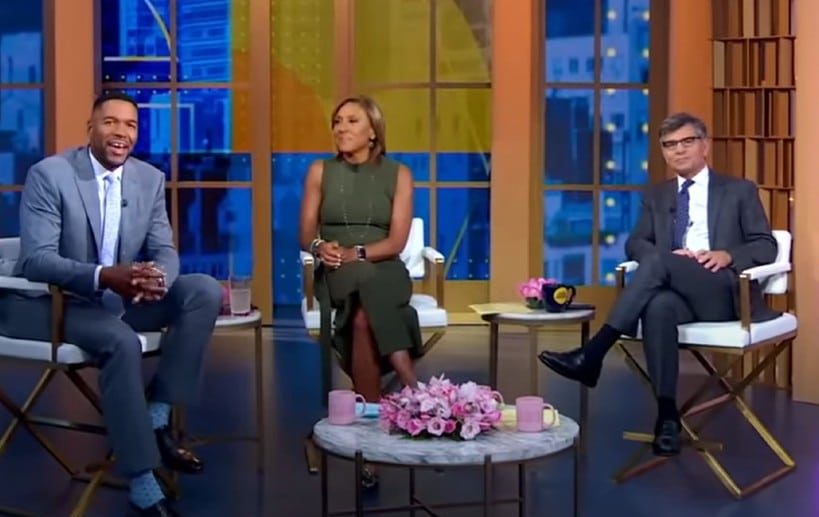 Michael Strahan - Robin Roberts - George Stephanopoulos - GMA, YouTube