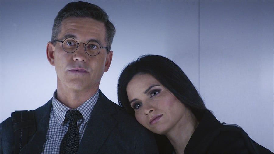 NCIS Pictured: Brian Dietzen as Jimmy Palmer and Katrina Law as NCIS Special Agent Jessica Knight. Photo: CBS ©2023 CBS Broadcasting, Inc. All Rights Reserved. Highest quality screengrab available.