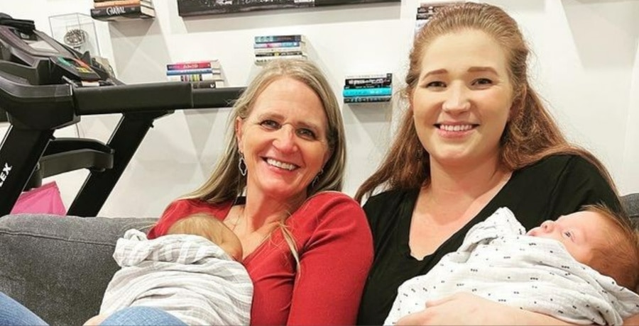 Christine Brown, Mykelti Padron, and Mykelti's sons Ace and Archer from Sister Wives, TLC Sourced from Instagram