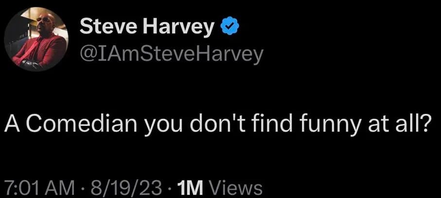 Steve Harvey Twitter 