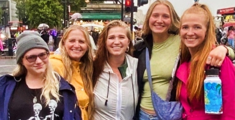 Christine Brown and her daughters from Sister Wives on TLC