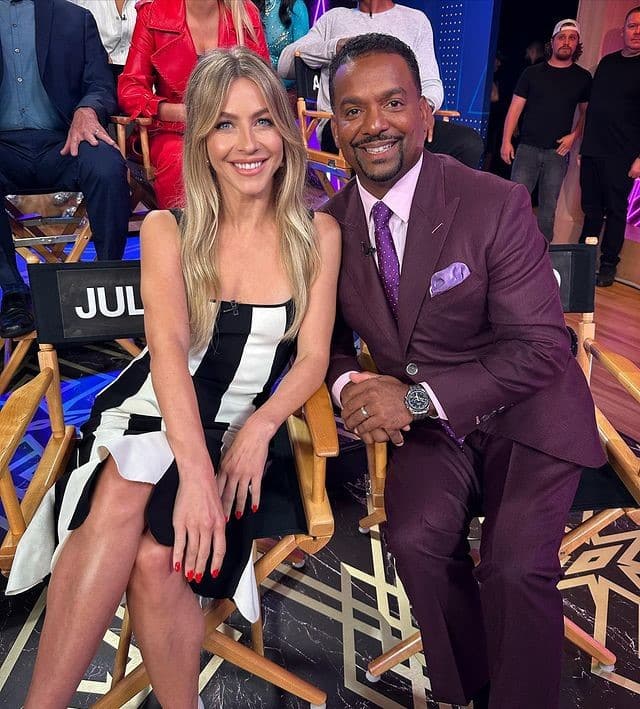 Julianne Hough and Alfonso Ribeiro from DWTS, sourced from the show's Instagram page