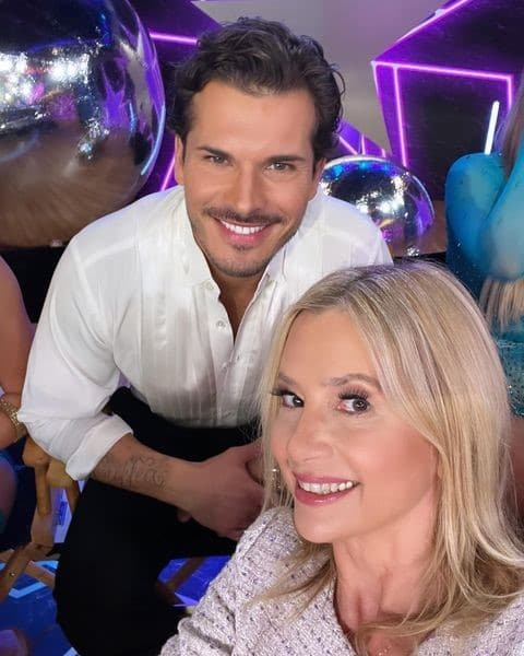 Gleb Savchenko and Mira Sorvino from Instagram