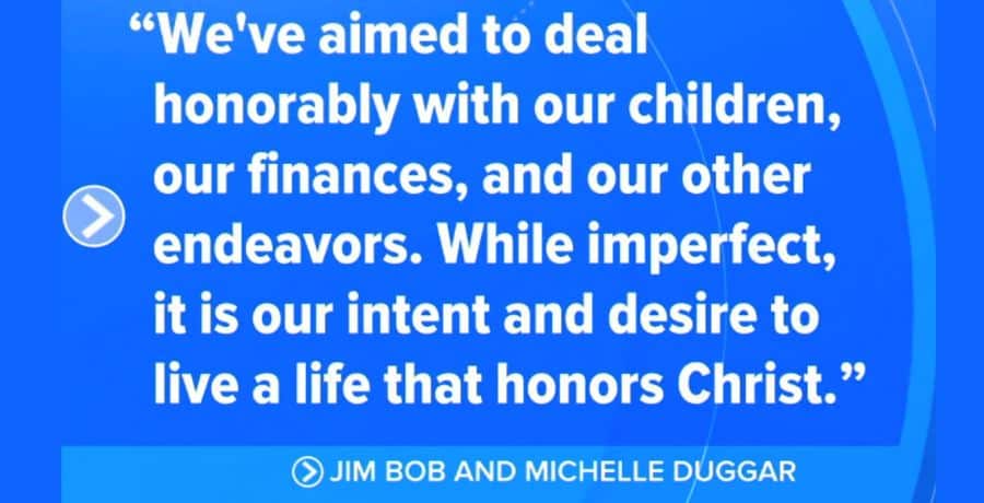 Jim Bob and Michelle Duggar's statement - Good Morning America