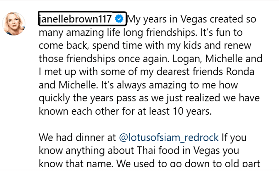 Sister Wives Janelle Caught Up With Logan and Michelle Instagram