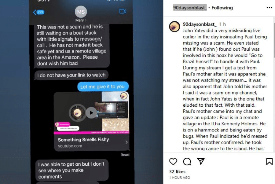 TLC 90 Day Fiance Paul Staehle Missing Hoax, Mom Edna Speaks Out John Yates YouTube 90 Day On Blast Instagram