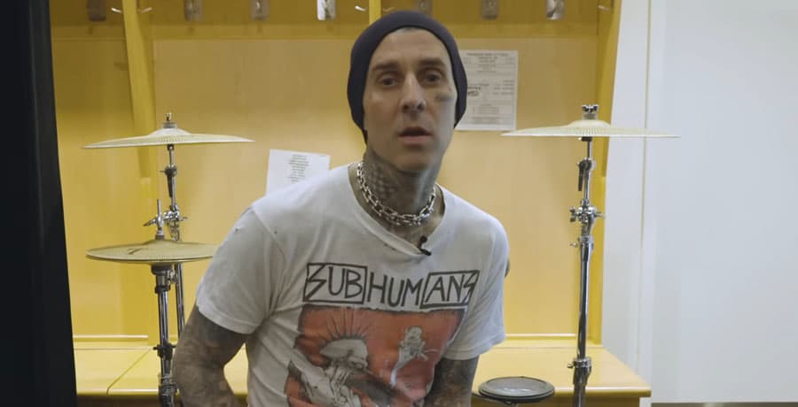 Travis Barker playing drums / YouTube