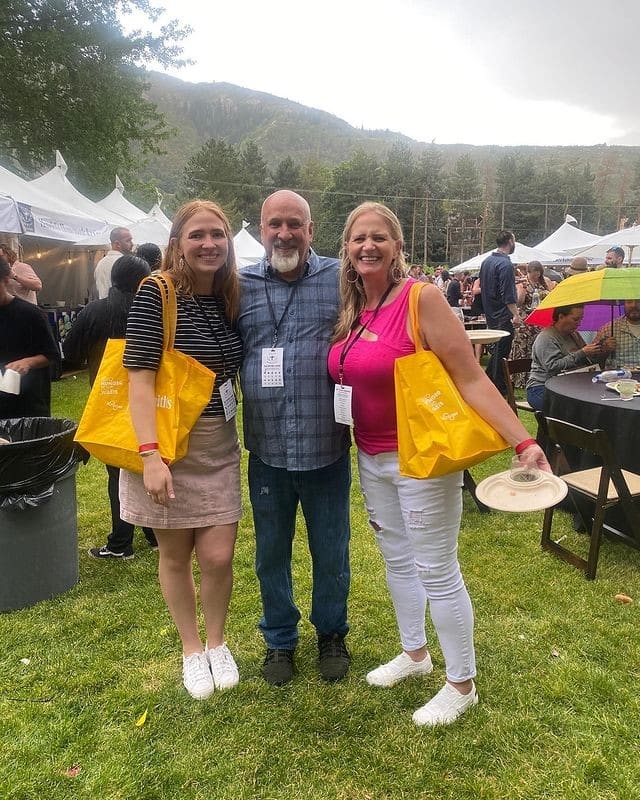 Aspyn Thompson, Christine Brown and David Woolley from Sister Wives, TLCSourced from Instagram