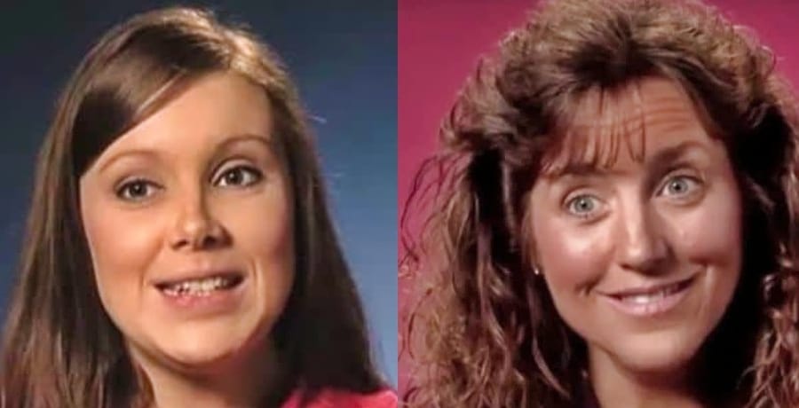Anna Duggar with Michelle Duggar in side-by-side collage
