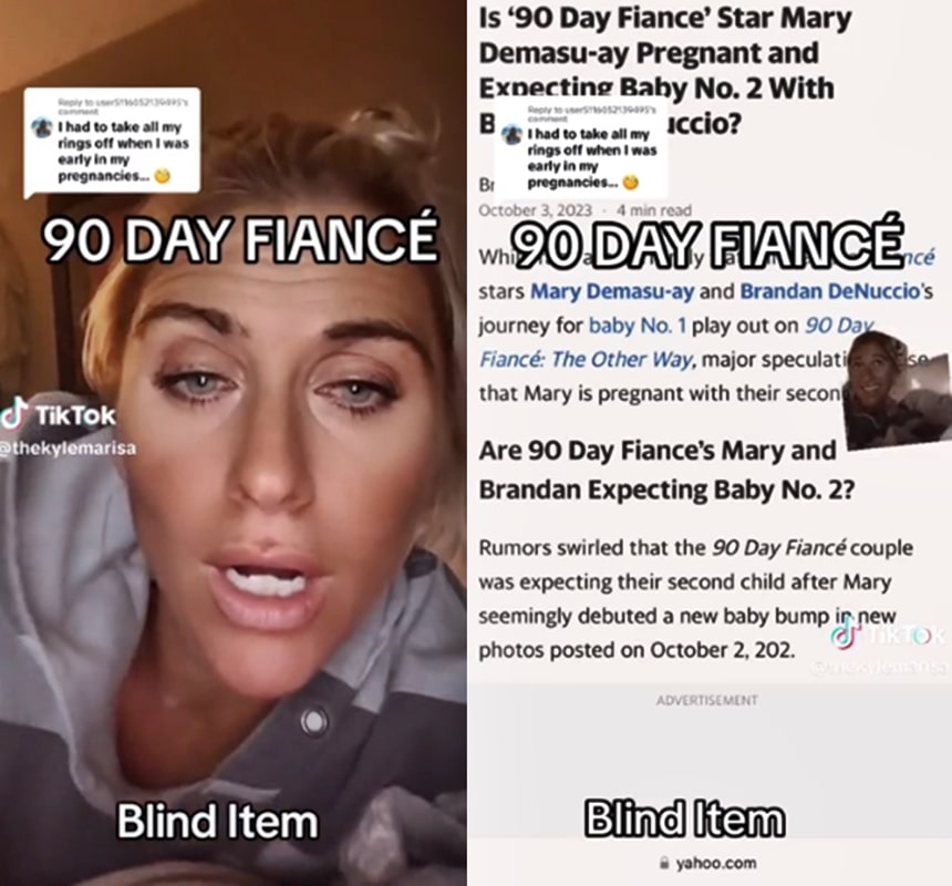90 Day Fiance The Other Way Rumor, Brandan's Not Mary's Baby Daddy TikTok Via Reddit