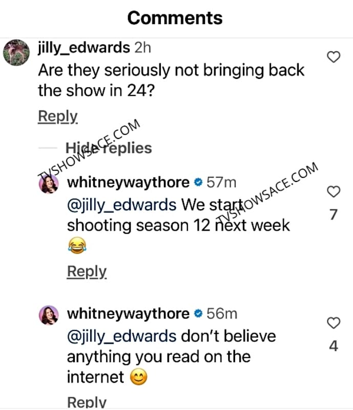 My Big Fat Fabulous Life Whitney Way Thore Confirms Season 12 Instagram