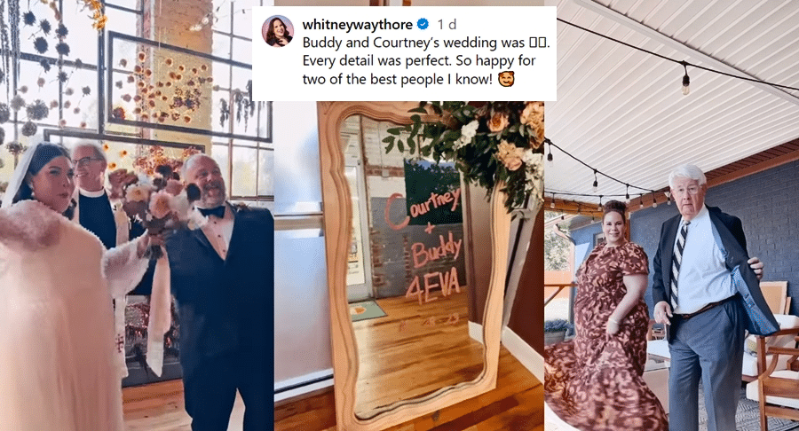My Big Fat fabulous Life Whitney Way Thore Attend Buddy Bell's Wedding - Instagram