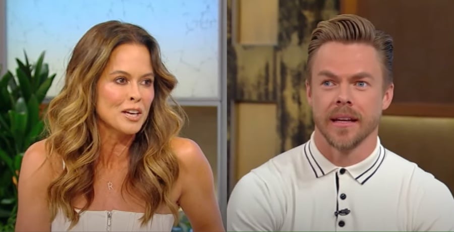 Brooke Burke and Derek Hough, both stills from The Tamron Hall Show, sourced from YouTube