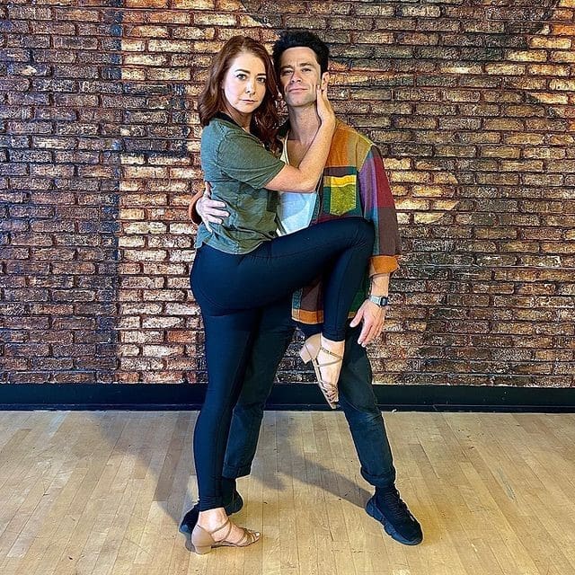 Alyson Hannigan and Sasha Faber from the DWTS Instagram page