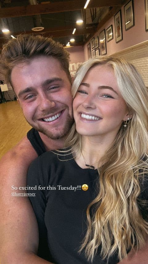 Rylee Arnold and Harry Jowsey from Rylee's Instagram stories