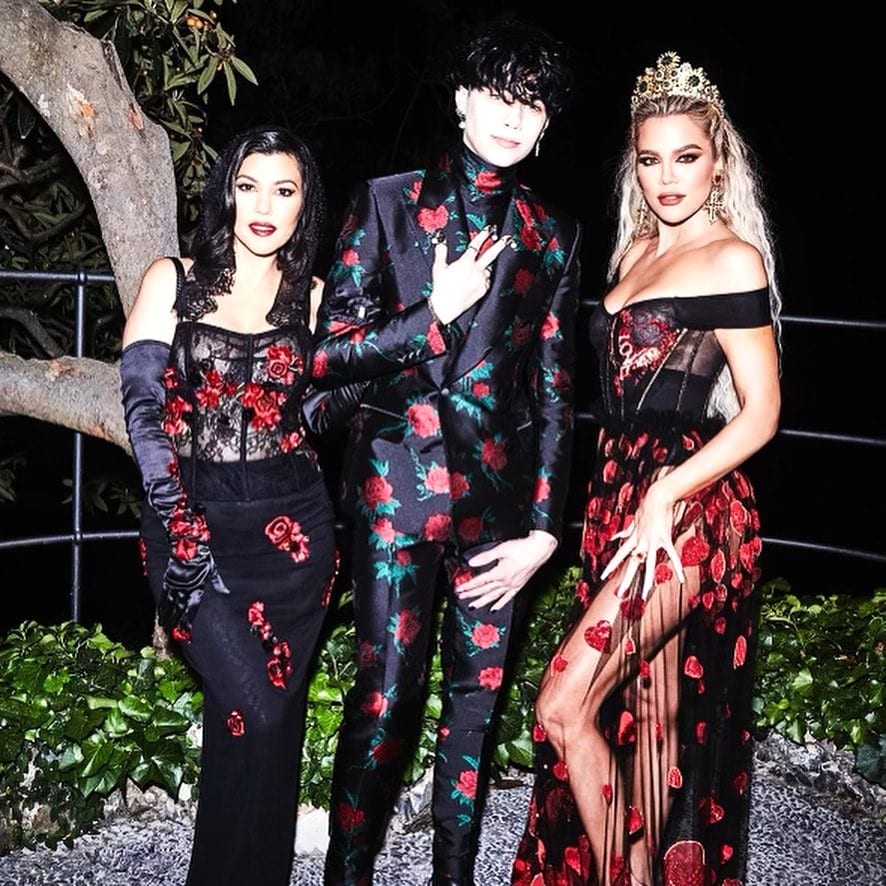 Kourtney Kardashian, Landon Barker, Khloe Kardashian - Instagram