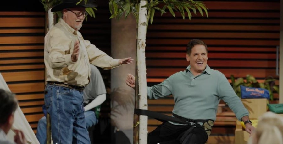 Mark Cuban in the KrappStrapp on Shark Tank