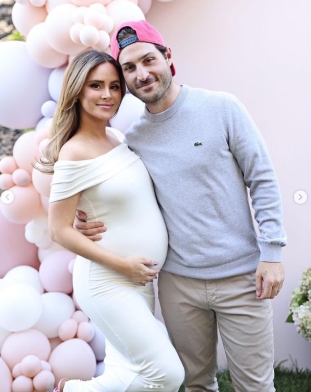 Michael Fogel was also at the baby shower for baby R - Instagram