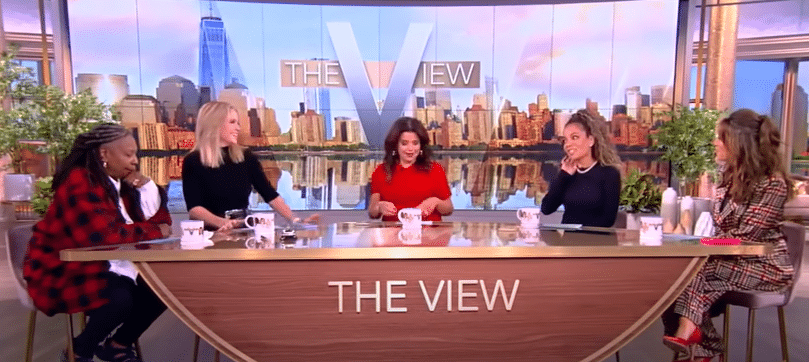 Whoopi Goldberg, Sarah Haines, Ana Navarro, Alyssa Farrah Griffin, and Sunny Hostin on 'The View'.