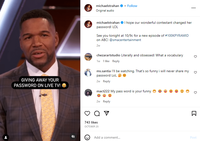 Michael Strahan Instagram