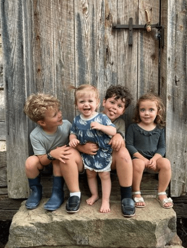 Henry, 6, Fern, 2, Spurgeon, 7, and Ivy, 4