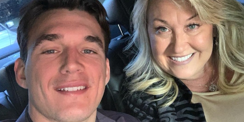 Tyler Cameron and his mother car selfie Instagram