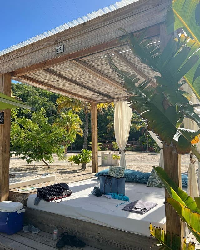 Janelle Brown's cabana from Instagram