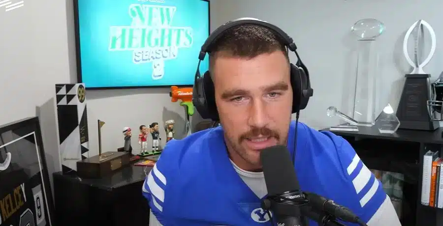 Travis Kelce speaks on his 'New Heights' podcast | YouTube