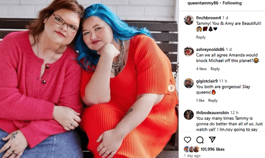 1000-Lb Sisters - Tammy and Amy Slaton - People via Tammy Slaton - Instagram