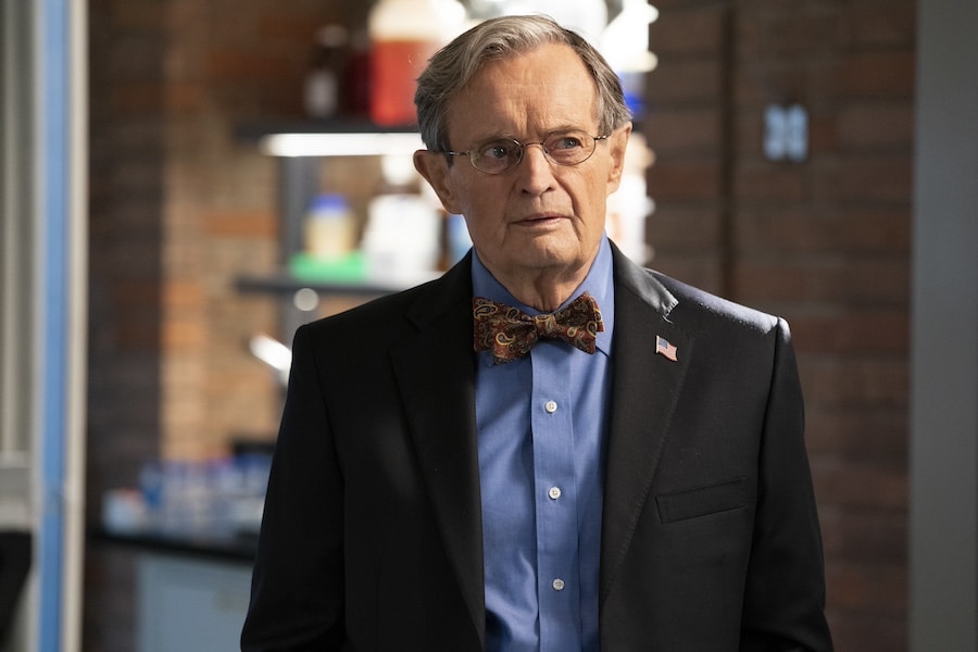 NCIS Pictured: David McCallum as Medical Examiner Dr. Donald "Ducky" Mallard. Photo: Sonja Flemming/CBS ©2020 CBS Broadcasting, Inc. All Rights Reserved.