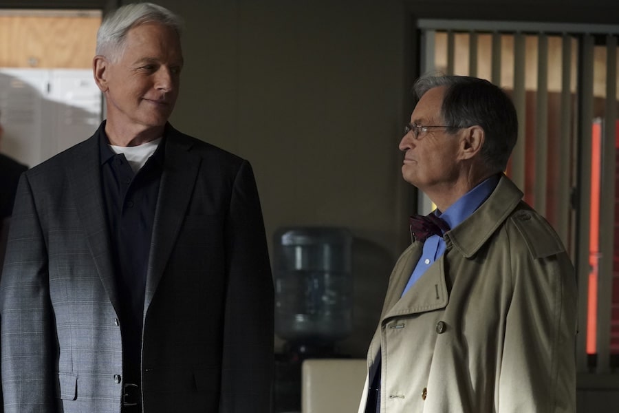 Pictured: Mark Harmon as NCIS Special Agent Leroy Jethro Gibbs, David McCallum as Medical Examiner Dr. Donald "Ducky" Mallard. Photo: Sonja Flemming/CBS ©2020 CBS Broadcasting, Inc. All Rights Reserved.