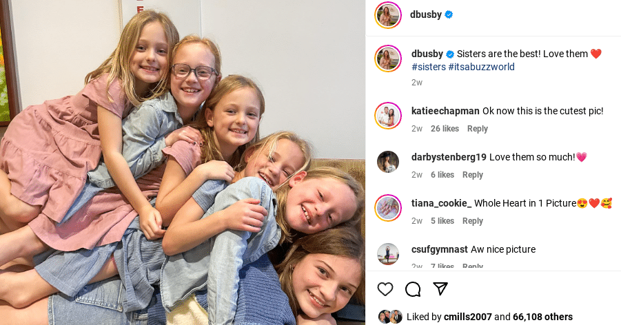 Danielle Busby's daughters in one picture - Instagram