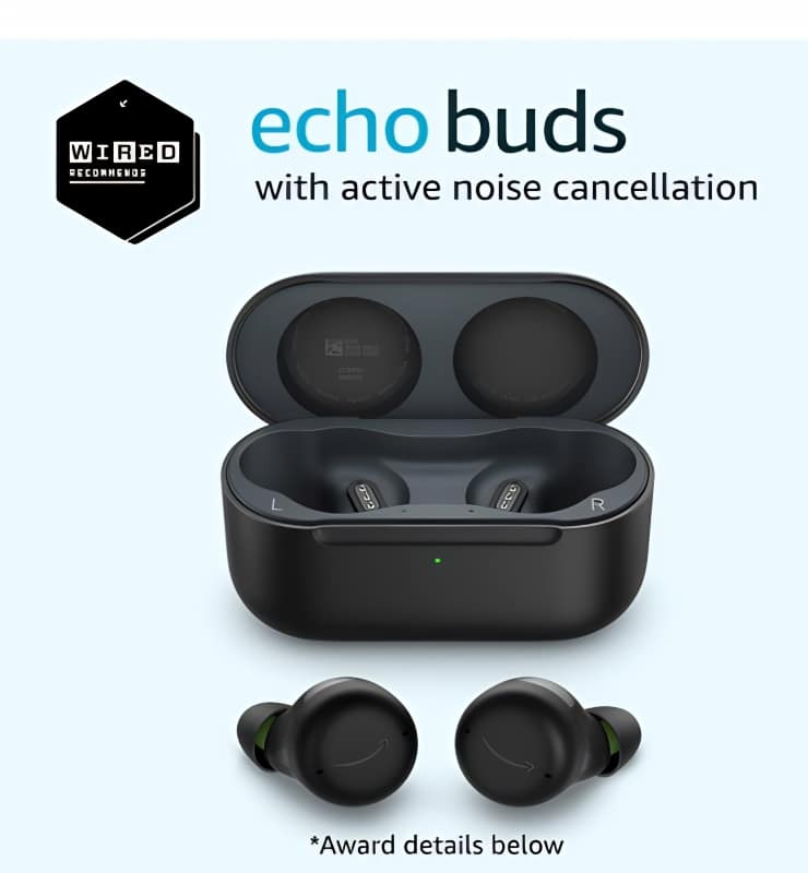 Echo Buds with Active Noise Cancellation