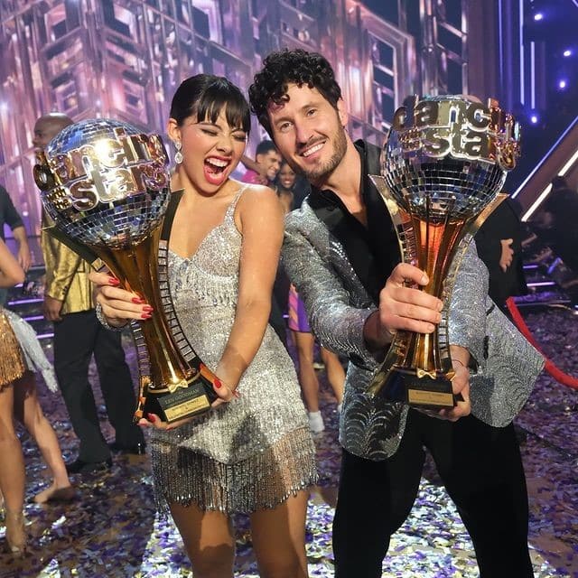 Xochitl Gomez and Val Chmerkovskiy from Dancing With The Stars, Instagram