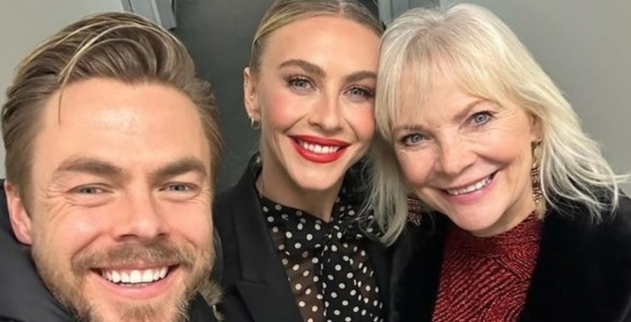Julianne Hough, Derek Hough, and another family member from Instagram