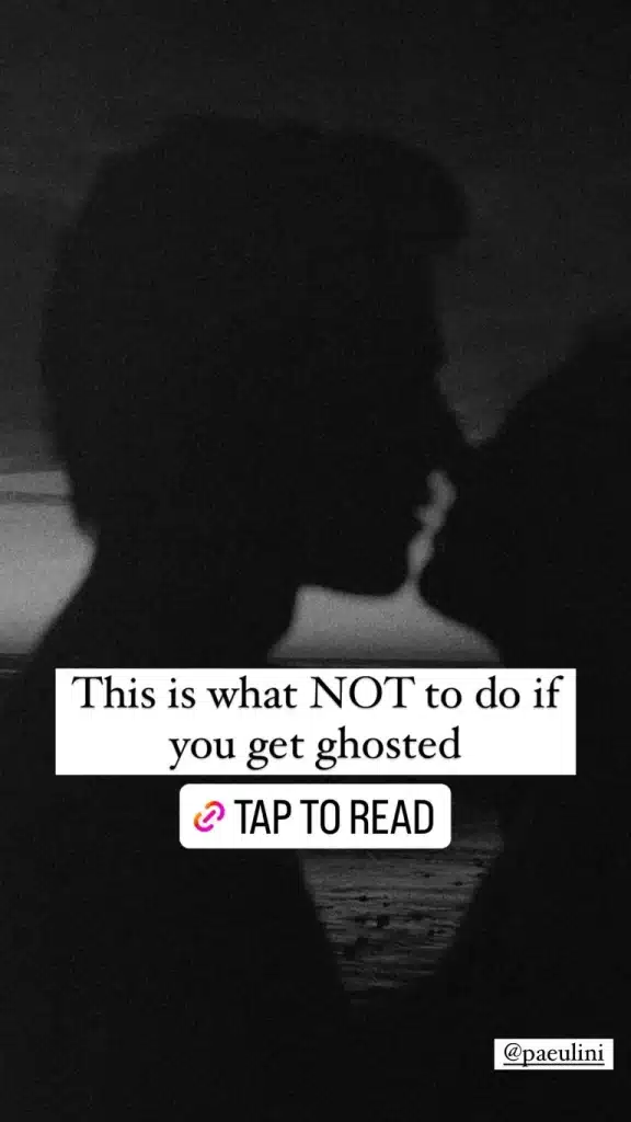 Kourtney Kardashian posts on her Poosh page about "ghosting' - Instagram