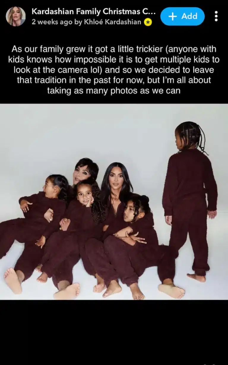 Khloe Kardashian explains what happened to the 2023 Christmas card. - Instagram