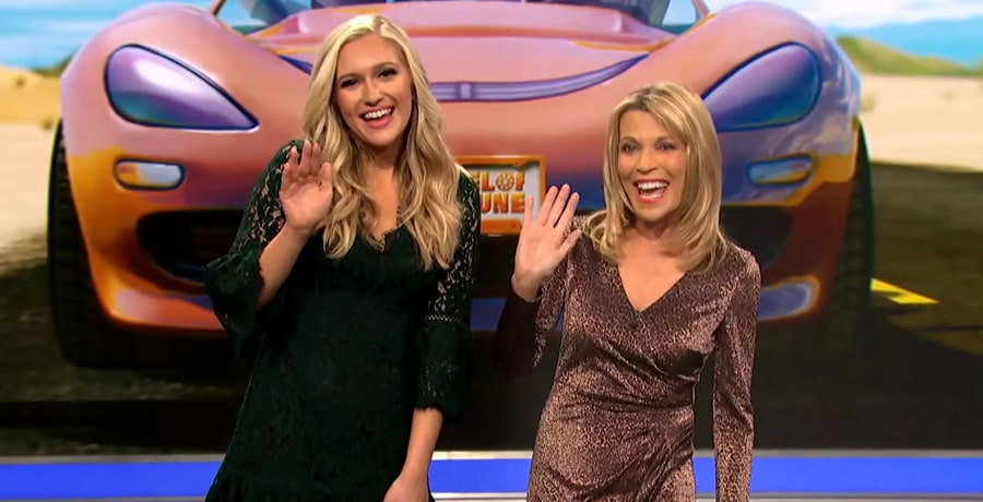 Vanna White and Maggie Sajak on Wheel of Fortune / YouTube