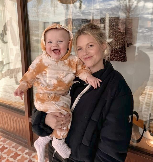 Witney Carson and her son Jett from Instagram