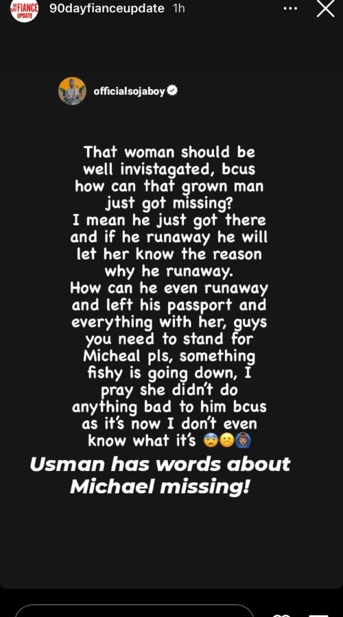 Usman Umar Instagram Story