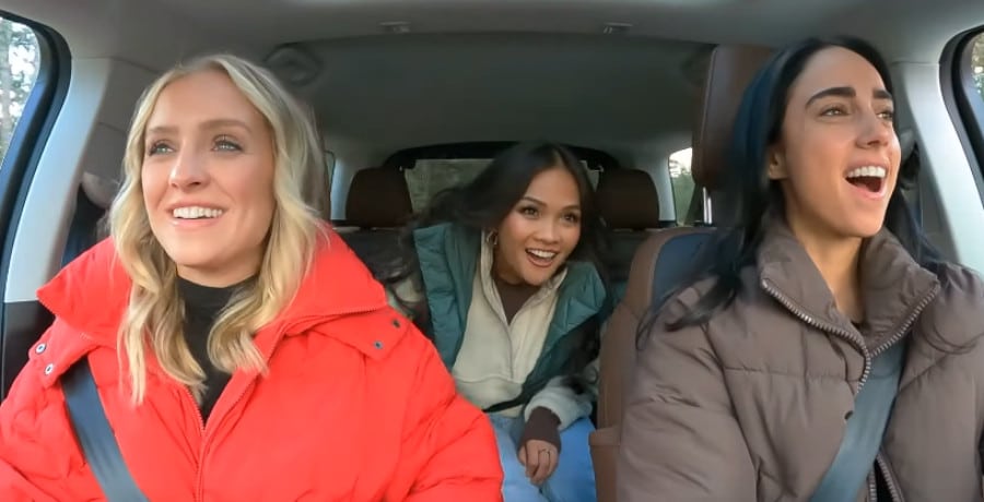 Three women in a car