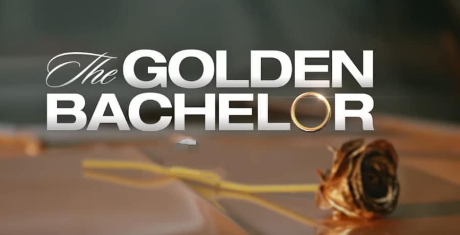 the word 'The Golden Bachelor' on a grey background