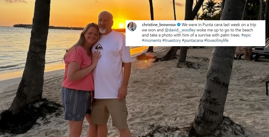 Punta Cana - Sister Wives Star David Woolley, Christine Brown - Instagram