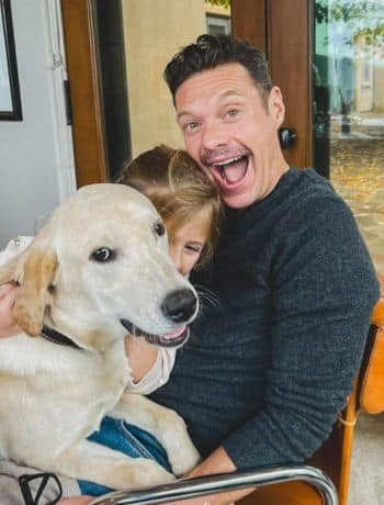 Ryan Seacrest with dog Olio - Instagram