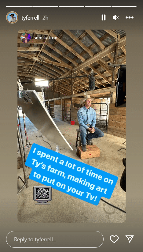 Ty Ferrell's farm on Farmer Wants A Wife. - Instagram