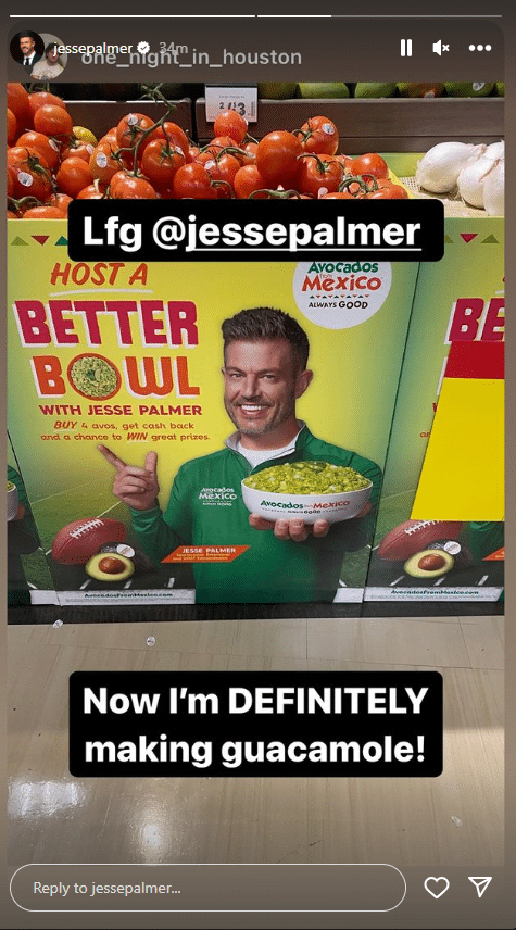 Jesse Palmer Instagram Story