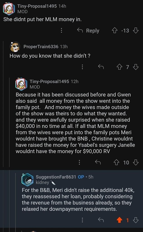 Sister Wives fans discuss Kody Brown money - Reddit