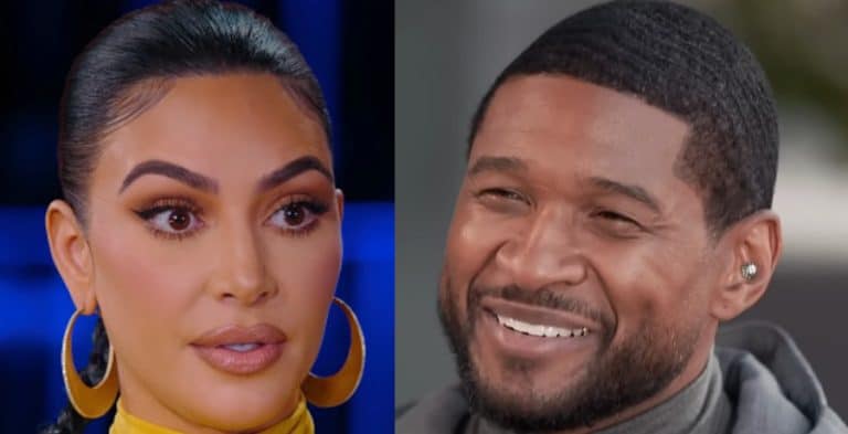 Usher Strips Down For Kim Kardashian Before Super Bowl LVIII