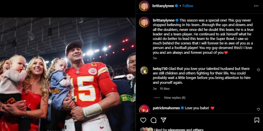 Kansas City Chiefs win the Super Bowl. - Instagram