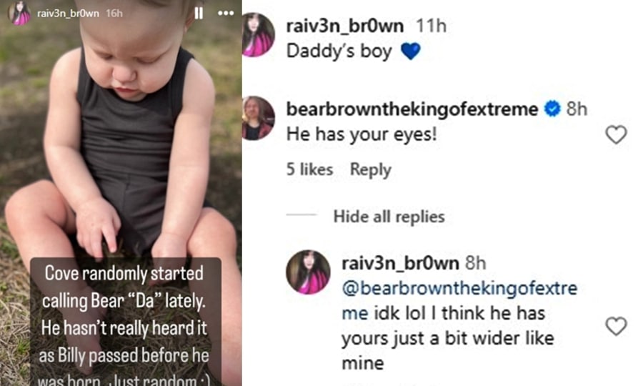 Cove and bear Brown News - Raiven Brown - Instagram
